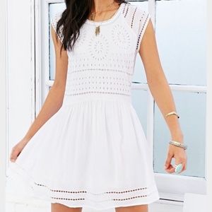 Urban Outfitters Ecote White Eyelet Dress M
